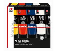 Marabu Peinture acrylique AcrylColor – Kit de démarrage