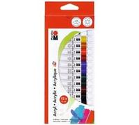 Peinture acrylique,12 ml, kit de 12