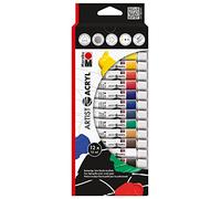 Marabu Set de peinture acrylique Artist Acryl – 12 x 12 ml – 122000090