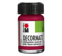 Marabu Decormatt 004 Peinture acrylique Rouge grenat 15 ml