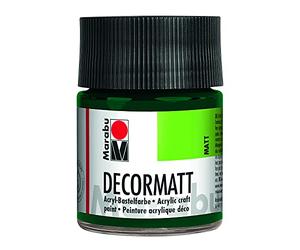Marabu Decormatt 14010005075 075 Peinture acrylique mate à base d'eau, crémeuse et colorée, résistante à la salive et aux intempéries, pour peindre et pochoir
