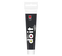 Marabu DO IT Craft Paint, 36 ml noir, peinture acrylique satinée pour le bricolage et les loisirs créatifs, peinture à base d'eau, résistante aux intempéries, à la lumière, végétalienne, 12760076073