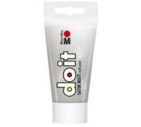 Marabu DO IT Craft Paint, 75 ml argent, peinture acrylique satinée pour le bricolage et les loisirs créatifs, peinture à base d'eau, résistante aux intempéries, à la lumière, végétalienne, 12760002082