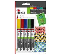 Marabu Feutre Acrylique Deco Painter Mat, Blister de 5