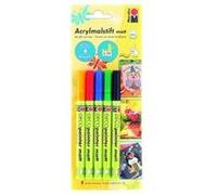 Marqueur acrylique 'Deco Painter mat', blister de 5