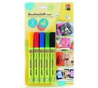 Marqueur acrylique 'Deco Painter matt', blister de 5