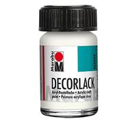 Marabu Flacon de peinture acrylique Decorlack 15 ml Blanc