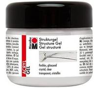 Marabu Gel structuré – acrylique crémeux résistant lumière & intempéries – 225 ml brillant incolore
