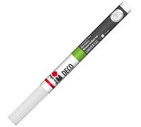 Marabu Marqueur acrylique Deco Painter matt – Pointe ogive 1-2 mm – Blanc