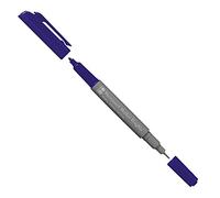 Marabu Marqueur permanent Graphix bleu marine foncé, avec double pointe de 1 à 2 mm et 0,5 mm, couleurs brillantes, encre à séchage rapide, sans odeur et imperméable.