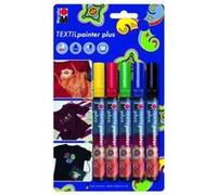 Marabu Marqueur Textiles "Textil Painter Plus", Blister De 5 Largeur De Tracé: 3,0 Mm