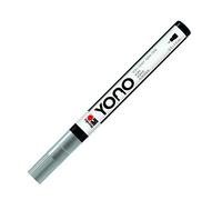 Marabu Marqueur YONO 12400101078 - Gris 078 - Stylo acrylique polyvalent avec pointe ogive japonaise fine 0,5-1,5 mm, à base d'eau, résistant à la lumière et à l'eau, pour presque tous les supports