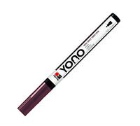 Marabu Marqueur YONO 12400101285 - Marron 285 - Stylo acrylique polyvalent avec pointe ogive japonaise fine 0,5-1,5 mm, à base d'eau, résistant à la lumière et à l'eau, pour presque tous les supports