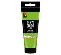 Marabu Peinture Acrylique crémeuse à Base d'eau, séchage Rapide, résistante à la lumière, imperméable à l'eau, Application avec Pinceau et éponge sur Toile, Papier et Bois, 100 ML