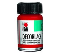 Marabu Peinture Acrylique "Decorlack", Rouge Géranium, 15 ml