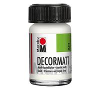 Marabu Peinture Acrylique "Decormatt" Flacon 15 ml Blanc