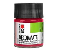 Marabu Peinture acrylique Decormatt Rouge carmin 50 ml