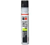 Marabu Peinture Glitter-Liner, Argent Scintillant, 25 ML