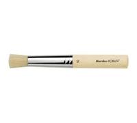 Marabu – Pinceau pochoir Robust – rond, brosse blanche pour tamponner – taille n°10