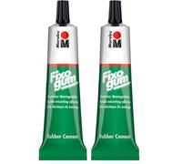 Marabu Pochoir Motif 50 g Fixogum Ciment en Caoutchouc Tube, Transparent (Lot de 2)