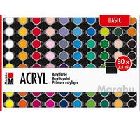 Set de peinture acrylique 'BASIC', 80 x 3,5 ml