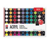 Marabu Set de peinture acrylique BASIC 80 x 3,5 ml