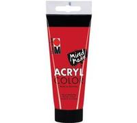 Marabu Peinture acrylique AcryColor – crémeuse, base d'eau, séchage rapide – Cerise 100 ml