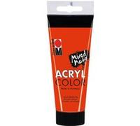 Marabu Peinture acrylique crémeuse Vermillon – séchage rapide, résistante à la lumière – 100 ml
