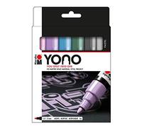 Marqueur acrylique YONO, 1,5-3,0 mm, set de 6 PASTEL
