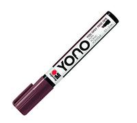 Marabu YONO 12400102285 - Marqueur acrylique polyvalent avec pointe biseautée japonaise 0,5-5 mm, à base d'eau, résistant à la lumière et à l'eau, pour presque tous les supports