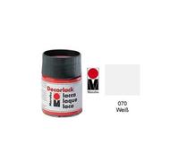 Marabudecorlack acryl : à base deau acrylique craft paint 15ml pot blanc 113039070