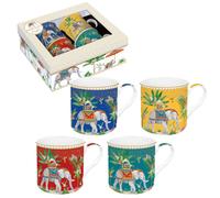 MARAJAH Mug Porcelaine EASYLIFE - Coffret de 4