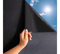 MARAPON Film Occultant Fenêtre 0,445x2 m Adhésion Statique sans Colle Film Occultant Fenêtre Noir pour Obscurcissement Total Intimité Chambre et Bureau