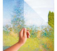 MARAPON Film pour Fenêtre Arc-en-Ciel 0,30x2 m Adhésion Statique sans Colle Vitrophanie Décorative Arc-en-Ciel pour Intimité Protection UV