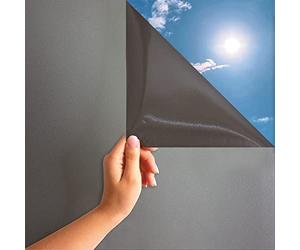 MARAPON Film pour Fenêtre Couleur Anthracite 0,60x2 m avec Adhésion Statique sans Colle pour Intimité Protection UV Idéal Salle de Bain et Bureau