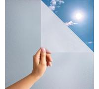 MARAPON Film pour Fenêtre Opaque 0,30x50 m avec Adhésion Statique sans Colle Film Dépoli pour Intimité Protection UV Idéal Salle de Bain Bureau et Cuisine