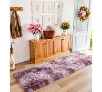 MARATIP Tapis pour Salon Moquette Grande Taille Tapis Poils Longs Moderne Tapis De Sol Grand pour Couloir Soft Doux et Moelleux pour la Chambre à Coucher d'enfant(Violet Rose,80 x 150 cm)