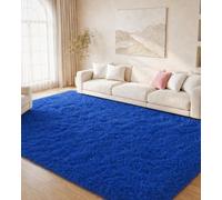 MARATIP Tapis Salon Bleu Roi 160×230 cm Moelleux Grand Antidérapant | Grand tapis rectangulaire qui structure tout le salon. Doux, isolant, idéal pour les espaces de vie familiaux