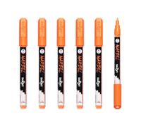 MARBEL DA0223002752Cpack Marqueurs Universels Orange Pointe Fine 2mm Lot 6