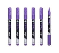 MARBEL DA0223002900Cpack Marqueurs Universels Violets Pointe Fine 2mm Lot 6