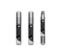 MARBEL DA0232015080Cpack Marqueurs Universels Argent Pointe 15mm Lot 3