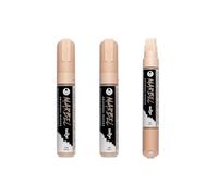 MARBEL - Lot de 3 Marqueurs Universels Pointe Rectangulaire Large 15mm Nude N°425 - DA0222015425Cpack