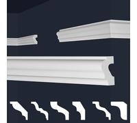 MARBET DESIGN moulures XPS polystyrène blanc - Moulures murales E (20 mètres)