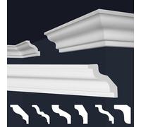 MARBET DESIGN moulures XPS polystyrène blanc - Plinthes de plafond Plinthes de finition de plafond Plinthes E - (coin intérieur & extérieur E-8)
