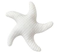 Marble Empire Oreiller décoratif doux en forme d'étoile de mer blanche sur le thème de la plage, décoration côtière pour la maison, petit canapé, lit, chambre à coucher, salon