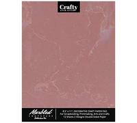 Marbled Endpapers Collection Two, 8.5" X 11", Decorative Craft Paper Pad For Scrapbooking, Printmaking, Arts And Crafts