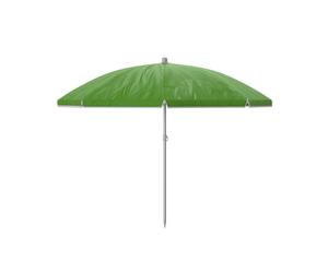 Marbueno 10110V Sombrilla Oxford Aluminium avec Housse Vert 200 cm pour Jardin Piscine Plage