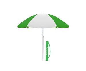 Marbueno 10349V Parasol Oxford Acier Vert 220 cm Jardin Piscine Plage Protection UV