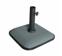 Marbueno Base pour Parasol Carrée en Béton 35x35x5,2 cm 11 kg Gris Jardin Piscine Terrasse 10454