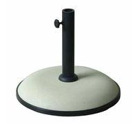 Marbueno Base de parasol Rond Béton 41,5x35 cm 15KG Blanc Jardin, Piscine, Terrasse